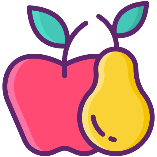яблоко Flaticons Lineal Color иконка