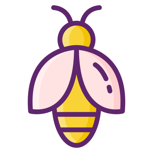 Bee Flaticons Lineal Color icon