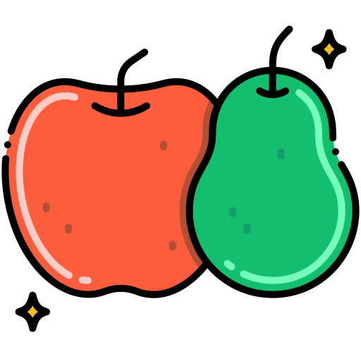 maçã Flaticons Lineal Color Ícone