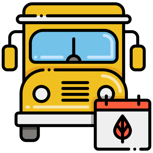 버스 Flaticons Lineal Color icon