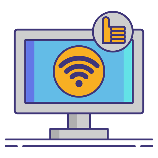 wi-fi Flaticons Lineal Color иконка