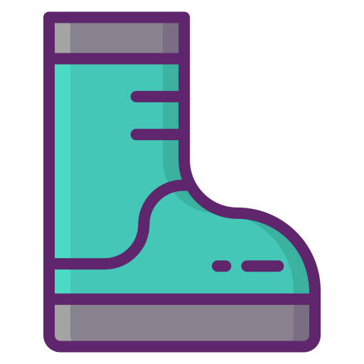 botas de lluvia Flaticons Lineal Color icono