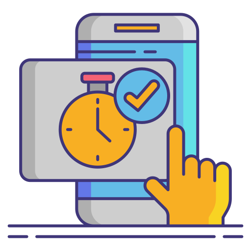 Time tracking Flaticons Lineal Color icon