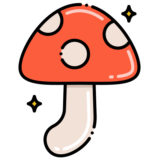 버섯 Flaticons Lineal Color icon