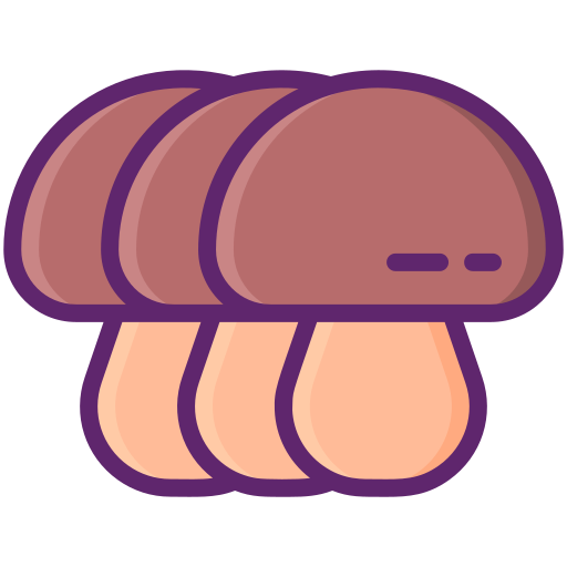 버섯 Flaticons Lineal Color icon