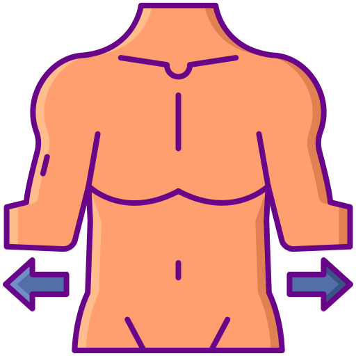 ciało Flaticons Lineal Color ikona