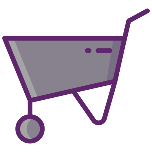 Wheelbarrow Flaticons Lineal Color icon