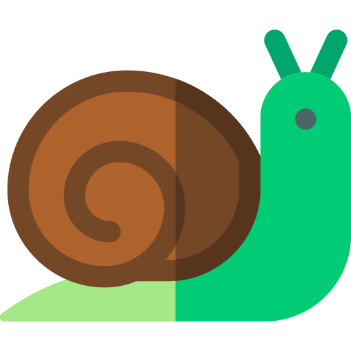 Snail Basic Rounded Flat icon