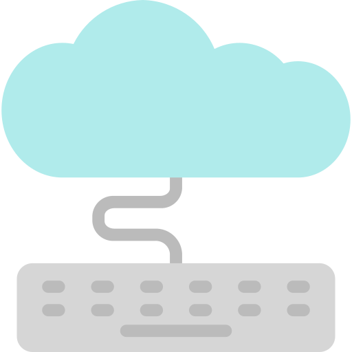 servicio de almacenamiento en la nube Generic Flat icono