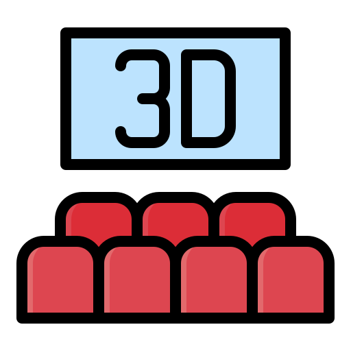 3d-film Generic Outline Color icon