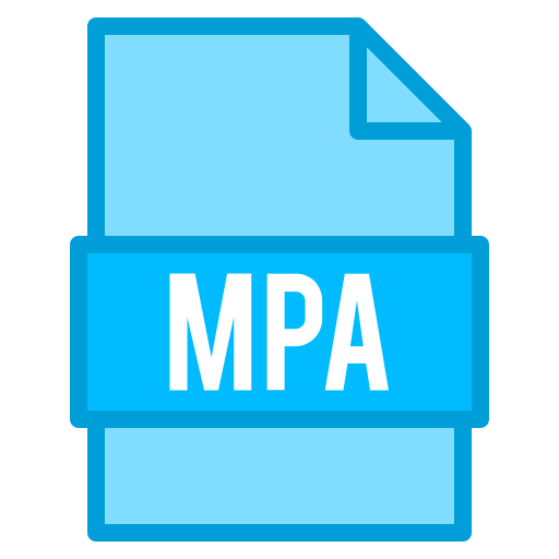 mpa ファイル Generic Blue icon