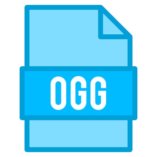 archivo ogg Generic Blue icono