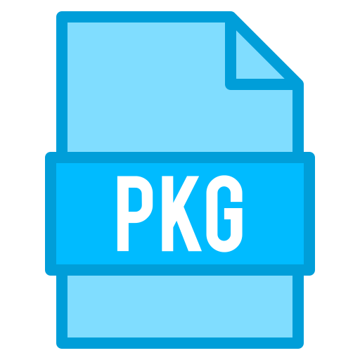 pkg-bestand Generic Blue icoon