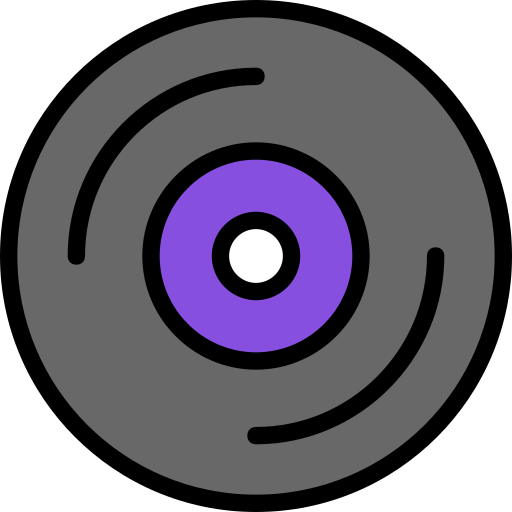 disco in vinile Generic Outline Color icona