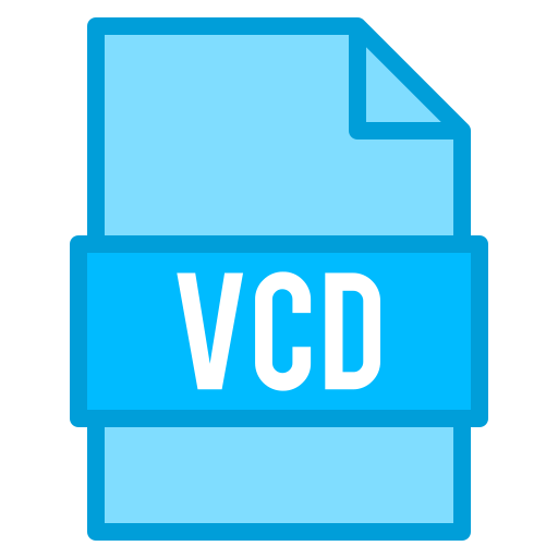 vcd-bestand Generic Blue icoon