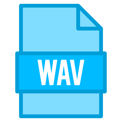 wav-bestand Generic Blue icoon