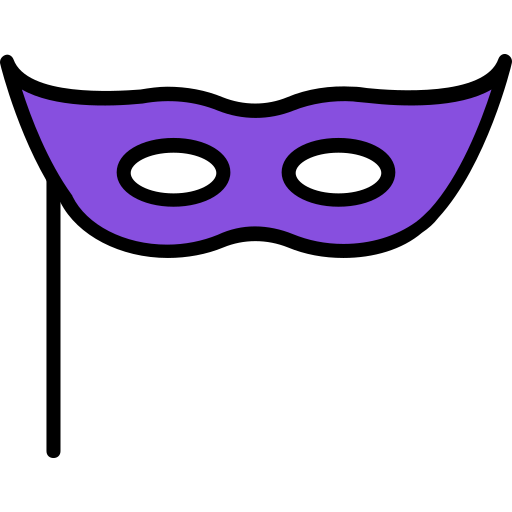 masque de carnaval Generic Outline Color Icône