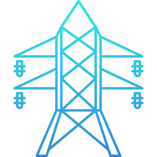 Электрическая башня Generic Gradient иконка