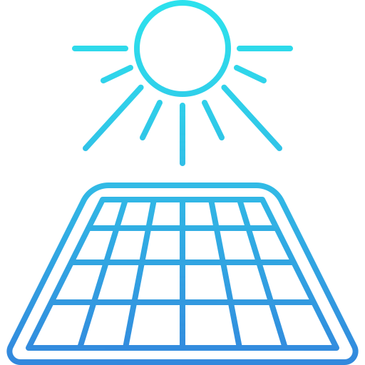 태양 전지 패널 Generic Gradient icon