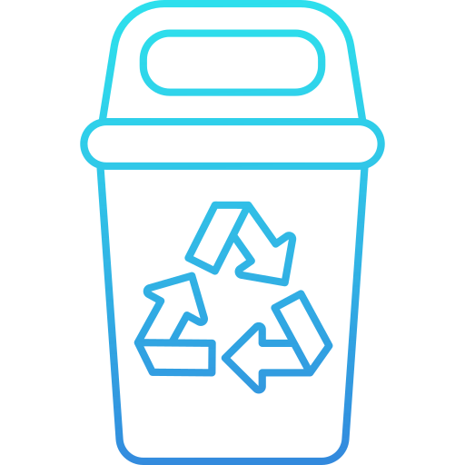 Recycle can Generic Gradient icon