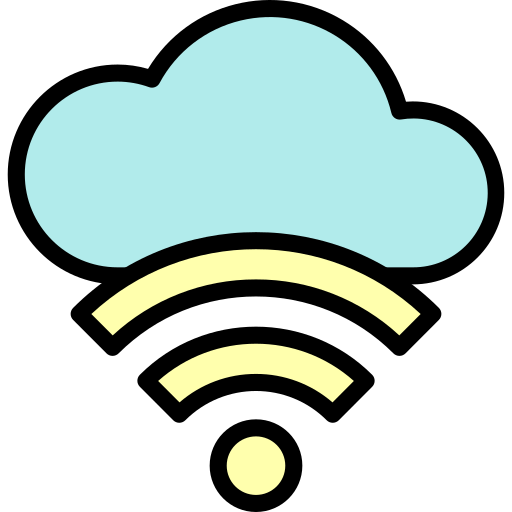 sygnał wi-fi Generic Outline Color ikona