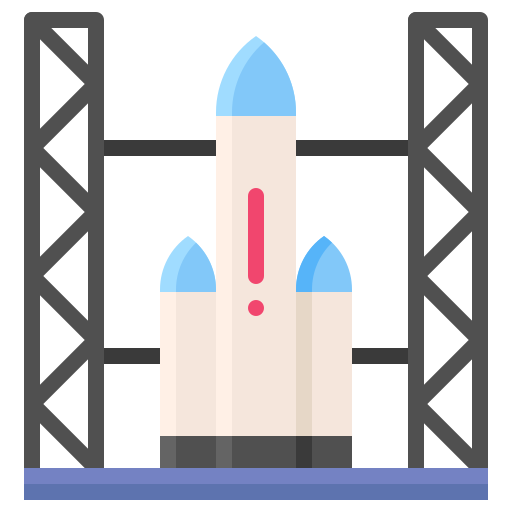 lancering van een raketschip Generic Flat icoon