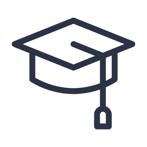 Graduation cap Generic Detailed Outline icon