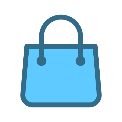 Shopping bag Generic Blue icon