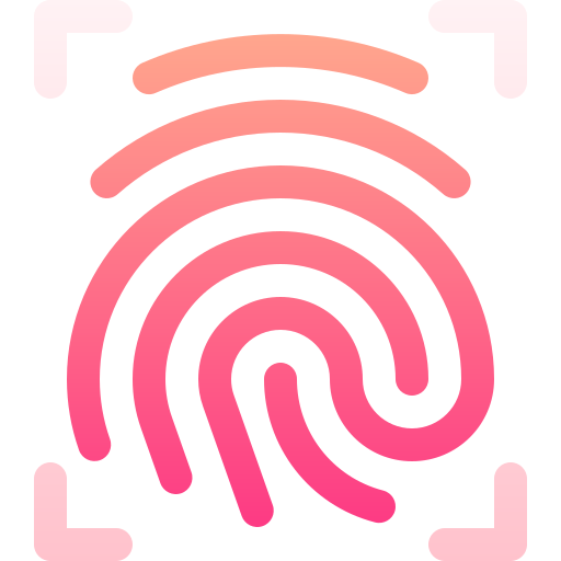 Fingerprint Basic Gradient Gradient icon