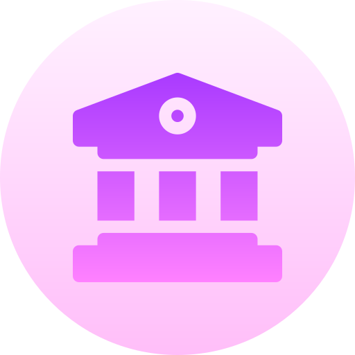 Courthouse Basic Gradient Circular icon