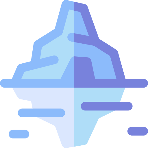 gletsjer Basic Rounded Flat icoon