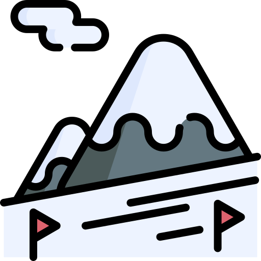 slalom Special Lineal color ikona