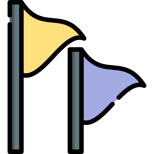 banderas Special Lineal color icono
