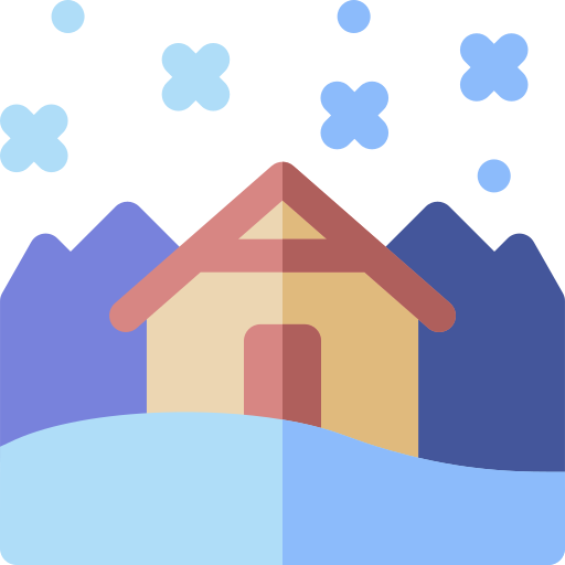 schneefall Basic Rounded Flat icon