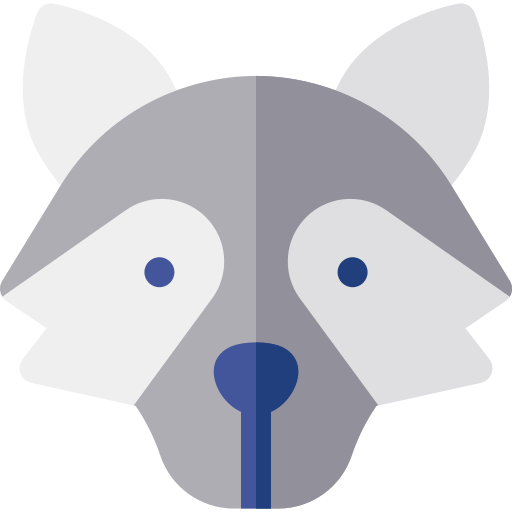 Wolf Basic Rounded Flat icon