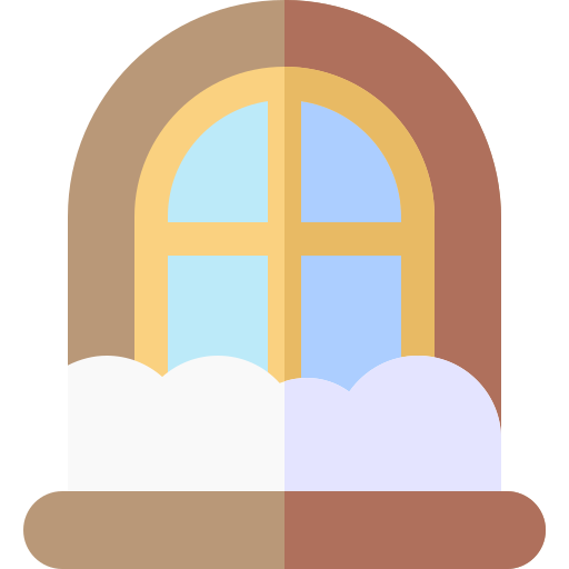 fenster Basic Rounded Flat icon