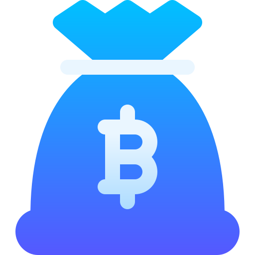 worek bitcoinów Basic Gradient Gradient ikona