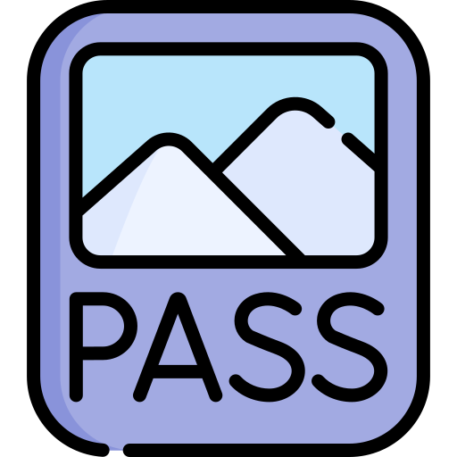 ski-pass Special Lineal color icona