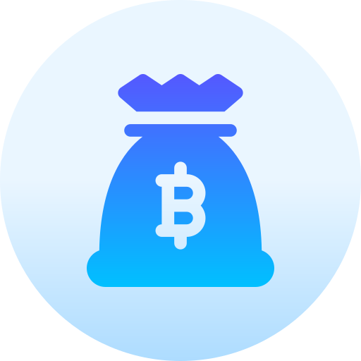 ビットコインバッグ Basic Gradient Circular icon