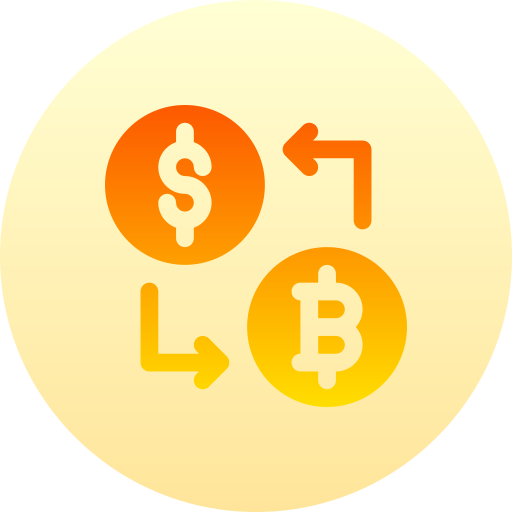 Exchange Basic Gradient Circular icon
