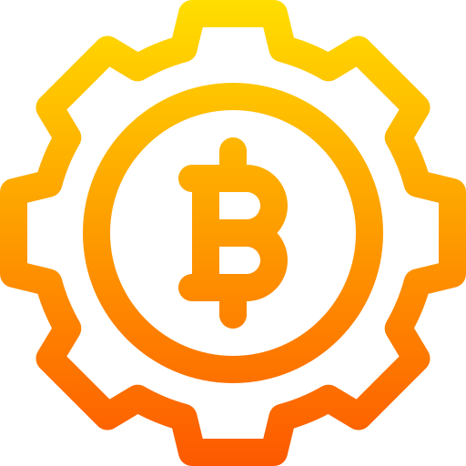 bitcoin Basic Gradient Lineal color icon