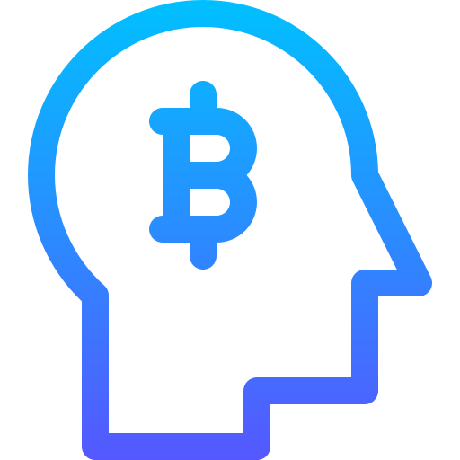 Bitcoin Basic Gradient Lineal color icon
