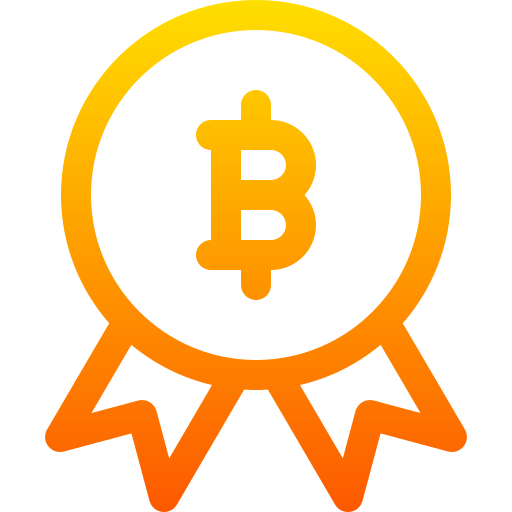 bitcoin Basic Gradient Lineal color Icône