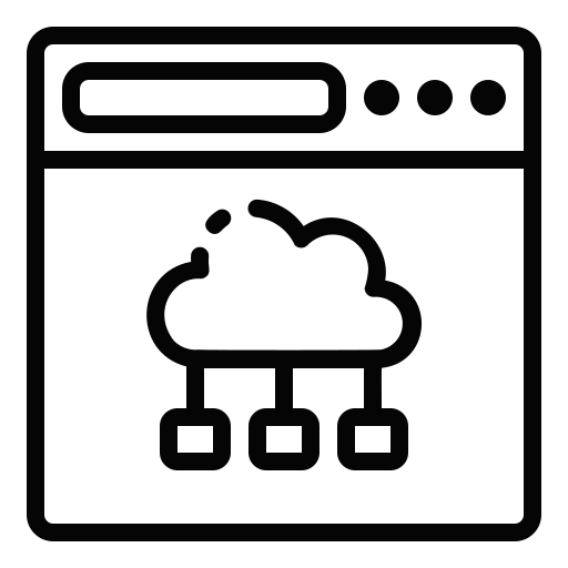 Cloud computing Generic Detailed Outline icon