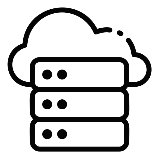 Cloud data Generic Detailed Outline icon