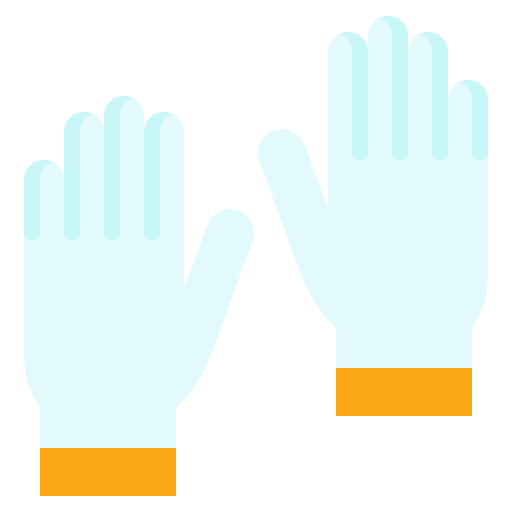 guanti per le mani Generic Flat icona