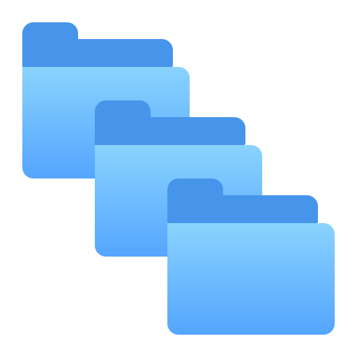 zarządzanie folderami Generic Flat Gradient ikona