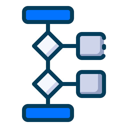 Flow chart Generic Outline Color icon