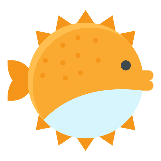 Puffer fish Generic Flat icon