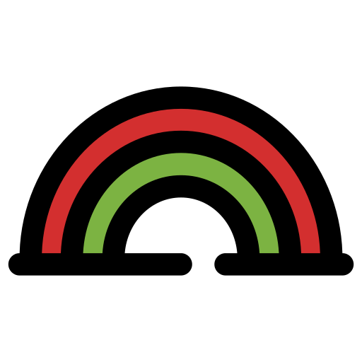 regenboog Generic Outline Color icoon